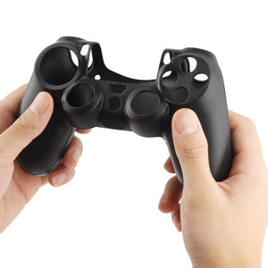 Flexible Silicone Protective Case for Sony PS4 Game Controller- Black
