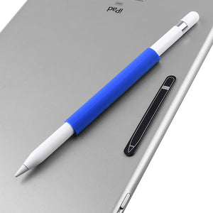 AMZER Magnetic Sleeve Silicone Holder Grip Set for Apple Pencil - Blue