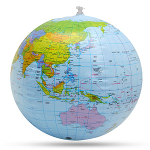 Inflatable Globe World Earth Ocean Map Ball Geography Learning Kids Educational Beach Ball