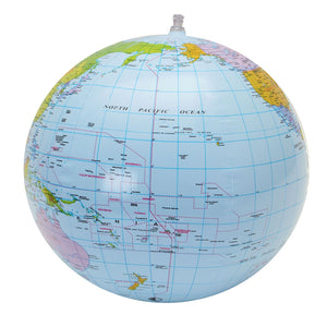 Inflatable Globe World Earth Ocean Map Ball Geography Learning Kids Educational Beach Ball