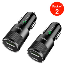 Load image into Gallery viewer, Premium QC3.0 PD Fast Car Charger for iPhone 11/ Pro/ Pro Max/ X/ XS Max/ XR/ 8 Plus Chargers Car - pack of 2