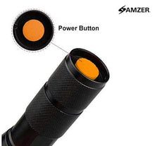 Load image into Gallery viewer, Waterproof Tactical Zoom Torch/ Flashlight With 5 Mode Settings &amp; Wrist Lanyard Included