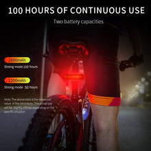Load image into Gallery viewer, AMZER Bicycle Taillight Bicycle Riding Motorcycle Electric Car LED Mountain Bike USB Rechargeable Safety Warning Light (50 Hours, Color Box)