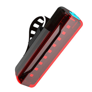 AMZER Bicycle Taillight Bicycle Riding Motorcycle Electric Car LED Mountain Bike USB Rechargeable Safety Warning Light (50 Hours, Color Box)