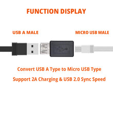 Load image into Gallery viewer, AMZER High Quality USB 2.0 AF to Micro USB Female Adapter - Black