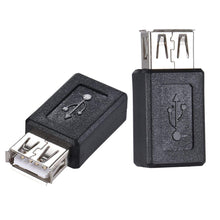Load image into Gallery viewer, AMZER High Quality USB 2.0 AF to Micro USB Female Adapter - Black