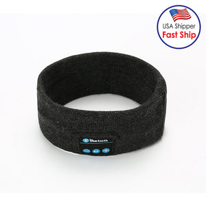 AMZER Knitted Bluetooth V5.0 Sport Music Headband with Mic (Random Color)