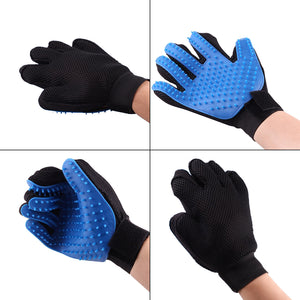 Deshedding Brush Glove for Pet Grooming and Massage