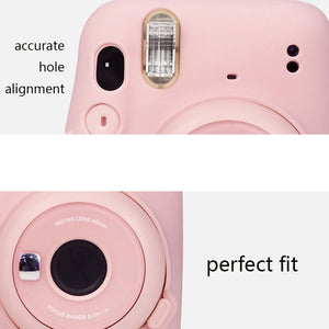 AMZER Camera Silicone Jelly Protective Case for Fujifilm Instax mini 11 (Random Color) - pack of 2