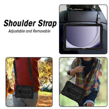 Load image into Gallery viewer, AMZER TUFFEN Multilayer Case with 360 Degree Rotating Kickstand with Shoulder Strap, Hand Grip  for Samsung Galaxy Tab A9+ 11 inch