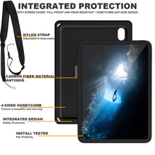 Load image into Gallery viewer, AMZER Multilayer Case with 360 Rotation Stand EVA Hard PC Tablet Case with Strap for iPad 10th Gen 10.9 2022