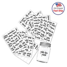 Load image into Gallery viewer, 168 Pieces Pantry Labels for Kitchen Canisters, Black Font on Clear Stickers
