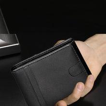 Load image into Gallery viewer, AMZER RFID Leather Wallet and Credit Card Holder for Use With AirTag - Black