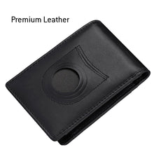 Load image into Gallery viewer, AMZER RFID Leather Wallet and Credit Card Holder for Use With AirTag - Black