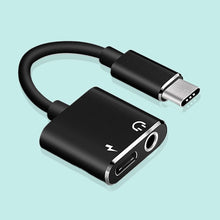 Load image into Gallery viewer, AMZER USB-C / Type-C to 3.5mm Aux + USB-C / Type C Earphone Adapter Charger Audio Cable - pack of 3