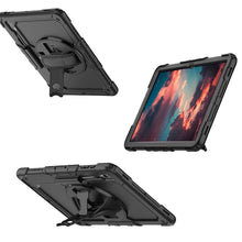 Load image into Gallery viewer, AMZER TUFFEN Multilayer Case with 360 Degree Rotating Kickstand with Shoulder Strap, Hand Grip for Samsung Galaxy Tab S7 FE 12.4 inch&quot; 2021 SM-T730/SM-T736B/S7+/S8+/S9+/S9+ FE 12.4 inch&quot;