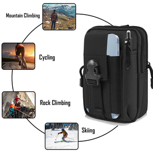 AMZER Hiking Off Road Biking Rock Climbing Waist Belt Bag Pouch Extreme Outdoor Sports Bag With Built-In Phone Pouch