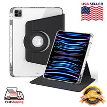 Load image into Gallery viewer, AMZER 360 Rotation Detachable Clear Acrylic Leather Tablet Case For iPad Pro 11 2022 / Air 10.9 2022