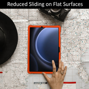 AMZER Shockproof Rugged Silicone Skin Jelly Case for Samsung Galaxy Tab S9 FE 5G / Wi-Fi 10.9 inch