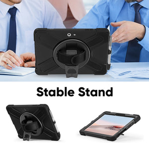 AMZER TUFFEN Case with 360 Degree Rotating Holder with Shoulder Strap for Microsoft Surface Go 4 / 3 / 2 / 1 (10.5 inch)
