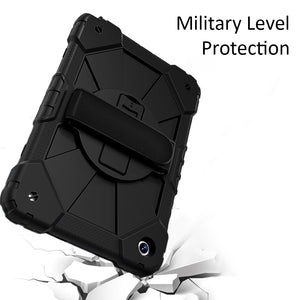 AMZER TUFFEN Multilayer Case with 360 Degree Rotating Kickstand with Shoulder Strap, Hand Grip  for Samsung Galaxy Tab A9+ 11 inch