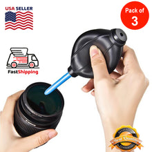 Load image into Gallery viewer, Amzer Rubber Mini Air Dust Blower Cleaner for Mobile Phone / Computer / Digital Cameras / Watches / Other Precision Equipment - Black (Pack of 3)
