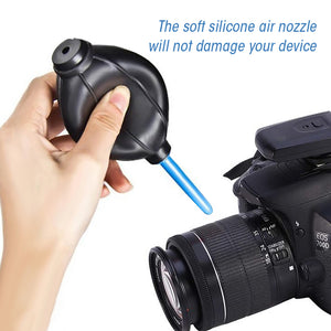 Amzer Rubber Mini Air Dust Blower Cleaner for Mobile Phone / Computer / Digital Cameras / Watches / Other Precision Equipment - Black (Pack of 3)
