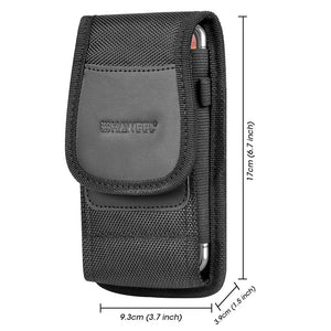 AMZER HAWEEL Series Nylon Vertical Carrying Pouch with Belt Clip and Card Slot