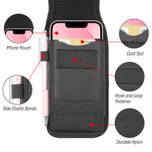 Load image into Gallery viewer, AMZER HAWEEL Series Nylon Vertical Carrying Pouch with Belt Clip and Card Slot