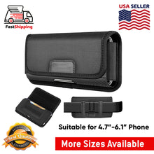 Load image into Gallery viewer, AMZER HAWEEL Series Nylon Horizontal Carrying Pouch with Belt Clip and Card Slot