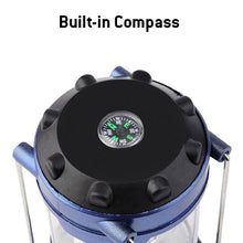 Load image into Gallery viewer, AMZER Outdoor Camping Lamp Emergency Lamp with Adjustable Brightness with Compass for Hurricanes, Storms, Power Outages - Dark Blue