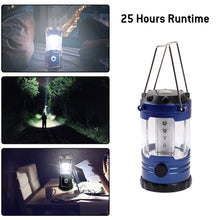 Load image into Gallery viewer, AMZER Outdoor Camping Lamp Emergency Lamp with Adjustable Brightness with Compass for Hurricanes, Storms, Power Outages - Dark Blue