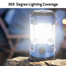 Load image into Gallery viewer, AMZER Outdoor Camping Lamp Emergency Lamp with Adjustable Brightness with Compass for Hurricanes, Storms, Power Outages - Dark Blue