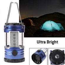 Load image into Gallery viewer, AMZER Outdoor Camping Lamp Emergency Lamp with Adjustable Brightness with Compass for Hurricanes, Storms, Power Outages - Dark Blue