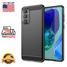 Load image into Gallery viewer, AMZER Brushed Carbon Fiber ShockProof TPU Case for Samsung Galaxy M55
