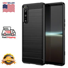 Load image into Gallery viewer, AMZER Brushed Carbon Fiber ShockProof TPU Case for Sony Xperia 5 IV