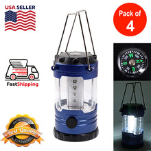 Load image into Gallery viewer, AMZER Outdoor Camping Lamp Emergency Lamp with Adjustable Brightness with Compass for Hurricanes, Storms, Power Outages - Dark Blue