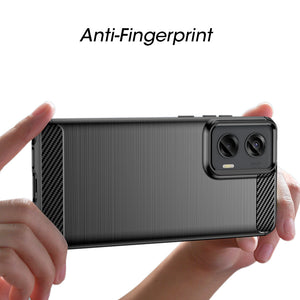 AMZER Brushed Carbon Fiber ShockProof TPU Case For Motorola Moto G Stylus 5G 2024