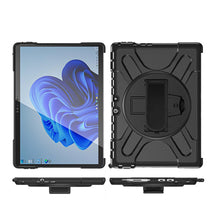 Load image into Gallery viewer, AMZER TUFFEN Case with 360 Degree Rotating Holder With Hand Strap For MicroSoft Surface Pro 8 (13 inch)