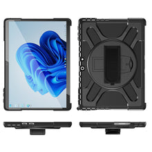 Load image into Gallery viewer, AMZER TUFFEN Case with 360 Degree Rotating Holder with Hand Strap For MicroSoft Surface Pro 9 (13 inch)