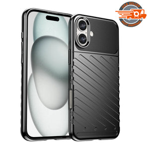 AMZER Thunderbolt Shockproof Soft TPU Phone Case for iPhone 16