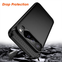 Load image into Gallery viewer, AMZER Brushed Carbon Fiber ShockProof TPU Case for Google Pixel 10 Pro XL - Black