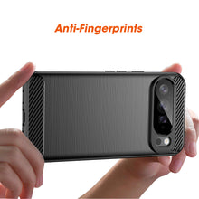 Load image into Gallery viewer, AMZER Brushed Carbon Fiber ShockProof TPU Case for Google Pixel 10 Pro XL - Black