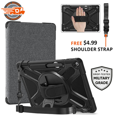 AMZER TUFFEN Case with 360 Degree Rotating Holder with Hand Strap For MicroSoft Surface Pro 12 (12 inch)