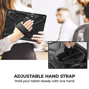 AMZER TUFFEN Case with 360 Degree Rotating Holder with Hand Strap For MicroSoft Surface Pro 12 (12 inch)