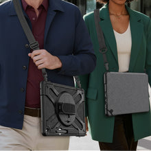 Load image into Gallery viewer, AMZER TUFFEN Case with 360 Degree Rotating Holder with Hand Strap For MicroSoft Surface Pro 12 (12 inch)