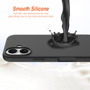 AMZER Shockproof Silicone Case for iPhone 17 - Black