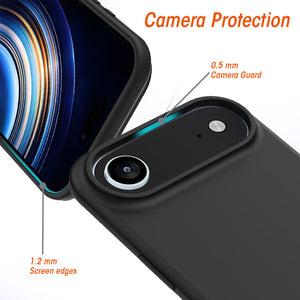 AMZER Shockproof Silicone Case for iPhone Air - Black