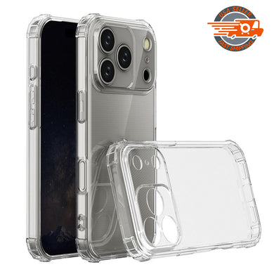 AMZER Hybrid TPU Protection Case for iPhone 17 Pro - Clear