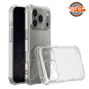 AMZER Hybrid TPU Protection Case for iPhone 17 Pro - Clear